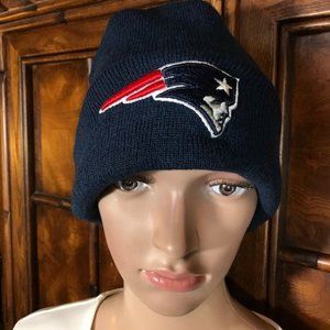 NFL New England Patriots Navy Ribbed Beanie